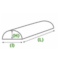 Coussins 1/2 Cylindrique
